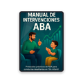Manual de Intervenciones ABA mostrado en una tablet